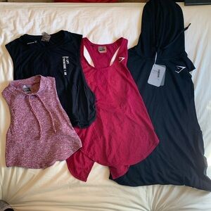 4 gymshark tanks